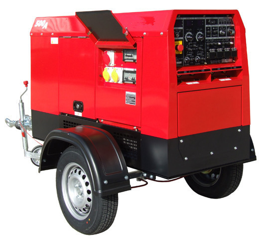Quality Mobile Arc Welding Current 500A Diesel Welding Machine With Electrode Holder for sale