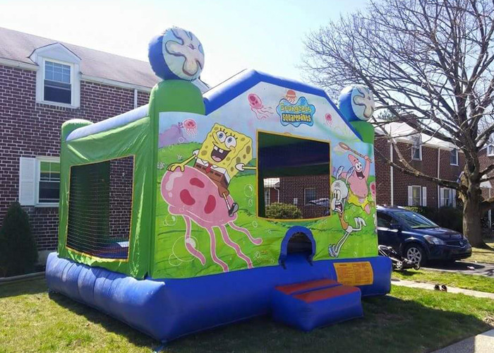 China Amazing Backyard Spongebob bounce house , Big Party Jumpers Bounce House Party factory