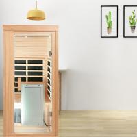 China Modern Wooden Infrared Sauna Room 1 Person Infrared Steam Room factory