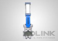 China Pneumatic Actuated Knife Gate Valve, Wafer/Lugged/Flanged Automated Knife Valve factory