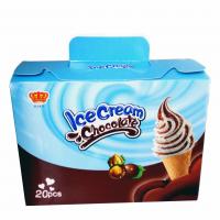 China Fancy and Crisp Chocolate Candy Crisp Ice Cream Shaped Chocolate Dessert Cups factory