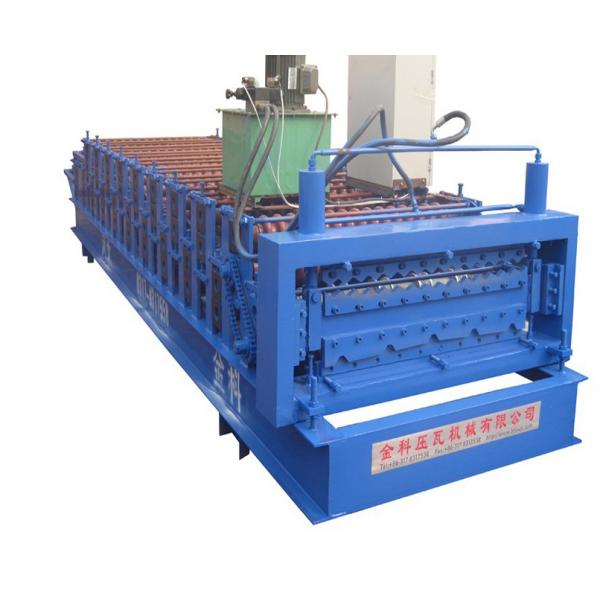 Quality Double Decking Type Color Steel Roll Former Machine 8 - 12 M / Min Production for sale