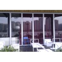 China Stacking Folding Frameless Glass Partitions Provide A Complete Sound Retardant Barrier for sale
