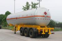 China Transportation Fuel Petroleum / Gas Tank Truck Capacity 58300L / Semi Trailer factory