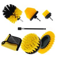 China Long Lasting Powerful Drill Scrub Brush Set Customized Color Compatible With Most Power Drills factory