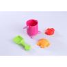 China Pink Color Crab Claw Bucket Beach Sand Toys Set Vegetable And Animal Shape factory