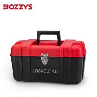 China Double Layer PVC Personal Lockout Toolbox With Removable Organizer Tray factory