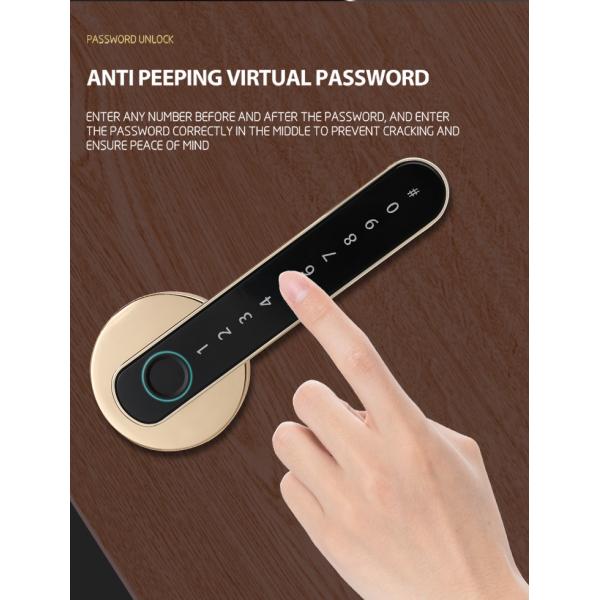 Quality Bluetooth / Tuya APP Smart Door Knob Fingerprint Zinc Alloy Material for sale
