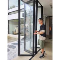 China Customized Height Aluminium Bi Folding Doors Powder Coated Residential Bifold Doors factory