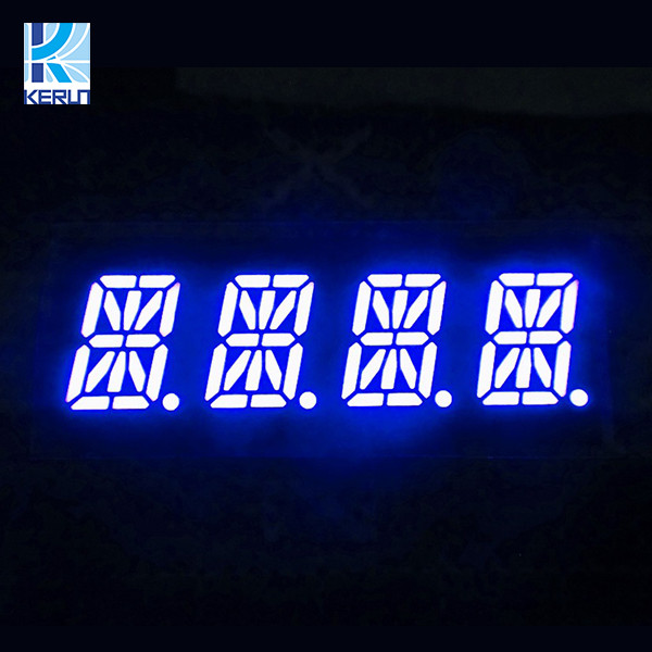 Quality Alphanumeric 16 Segment LED Display 4 Digit 0.39 Inch Blue Green Color for sale