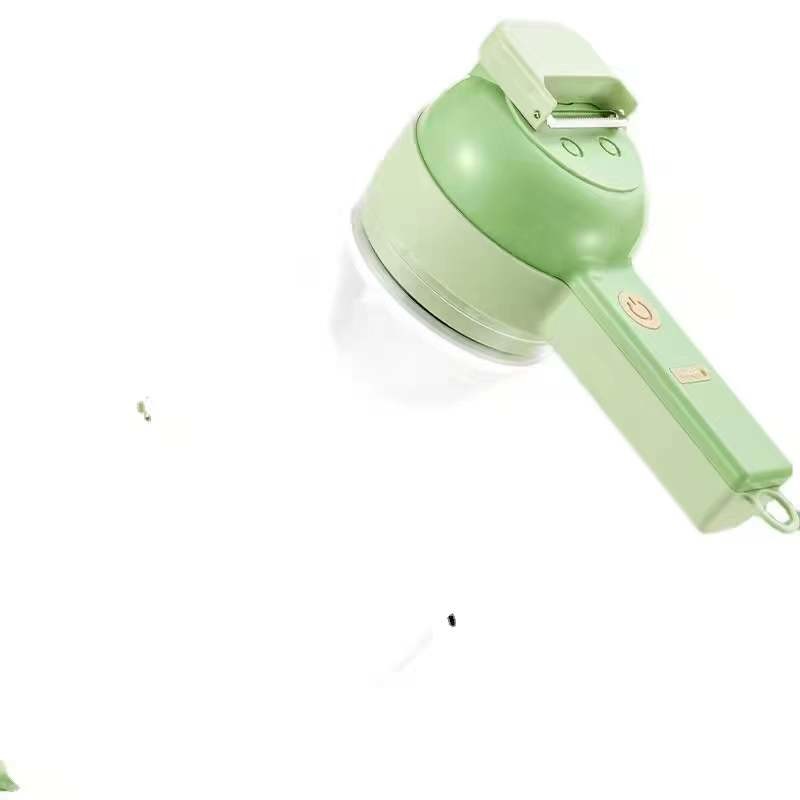 China Handheld electric vegetable cutter with 3pcs PEVA freezer  bag and 1pc cleaning cloth factory