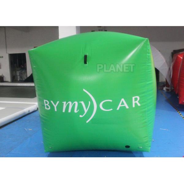 Quality Green Square Shape Inflatable Race Marker Buoys For Swim Event EN71 for sale