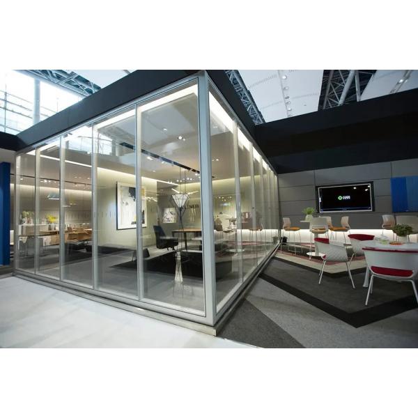 Quality OEM Transparent Interior Glass Partition Wall Block For Room for sale