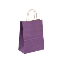 Quality Kraft Food Handle Paper Bags 100gsm 150gsm For Restaurant Takeaway for sale