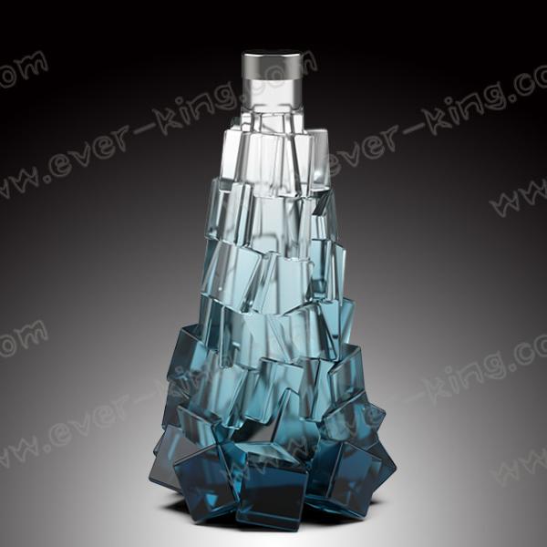Quality Fancy Design 70ml Brandy Bottle With Beautiful Color for sale