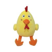 China 8.66in 22cm Plush Pillow Cushion Yellow Chicken Plush Toy Particles Filled factory