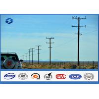 Quality Steel Column Electric Transmission Line Electric Utility Pole With Material Q345 for sale