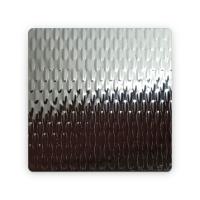 China 304 316 2B/BA Finish Embossing 2WL Textured Metal Plate Woven Texture Pattern Stainless Steel Sheet factory
