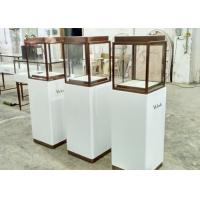 Quality Luxury Custom Glass Display Cases / Museum Display Cabinets Hidden Strip Lights for sale