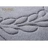 China White Color 100% Cotton Bath Mat Sets With Jacquard Custom Logo factory
