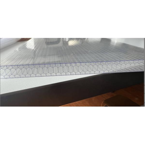 Quality 25mm 32mm 35mm Clear Polycarbonate Roofing Sheets Clear Flat Roof Panels for sale