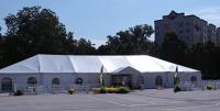 China Heavy Duty Wedding Event Tents , Large Canopy Tent White Lining And Curtain factory