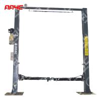 Quality 3.2T 4T 5T 2 Post Overhead Car Lift For 11 Foot Ceiling Electrical Unlock Baseless for sale