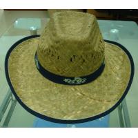 China Custom hand made natural straw hats , paper hats factory