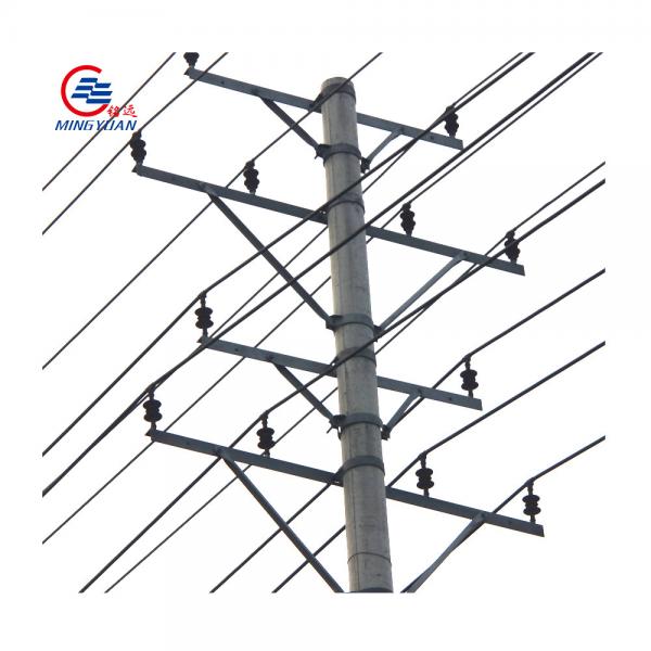 Quality Electric Transmission Steel Utility Pole Hot Dip Galvanized Metal ASTM123 GR50 for sale