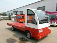 China Chargable Electric Platform Truck With Closed Driving Cabin and Loading Platform factory