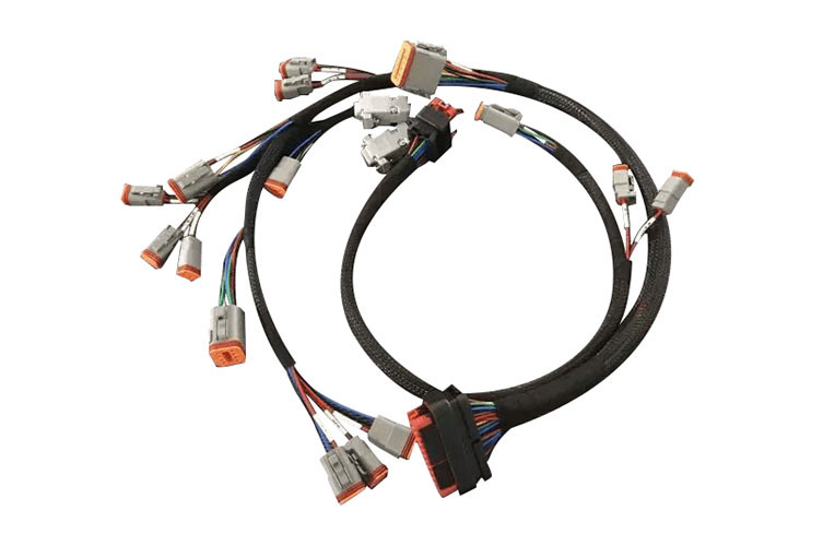 China PA Nylon Bellows Automotive Wiring Harness 500mm DB Connector factory