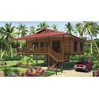 China Light Steel Frame Wooden Home Beach Bungalows With Shower , Kitchen factory