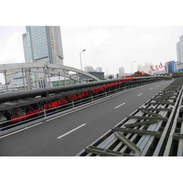 Quality Long Span  Pre Engineered Pedestrian Bridges Modular Panel Assembling Installation for sale