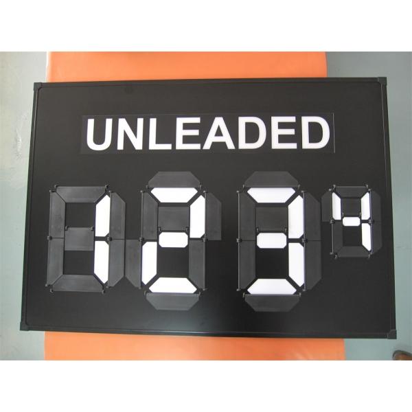 Quality Light Transmission Price Display Board 700*280mm Gas Station Price Flip Signs for sale