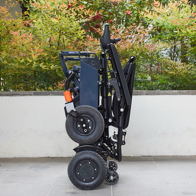 Quality Lithium Ion Battery Folding Electric Wheelchair Portable for sale