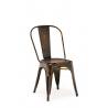China Restaruant Cafe Design Bertoia Wire Counter Stool Metal Tolix Dining Chairs , Brass Gold factory