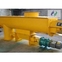 China Yellow Color Silo Screw Conveyors For Bulk Materials 0~45° Tilting Angle factory