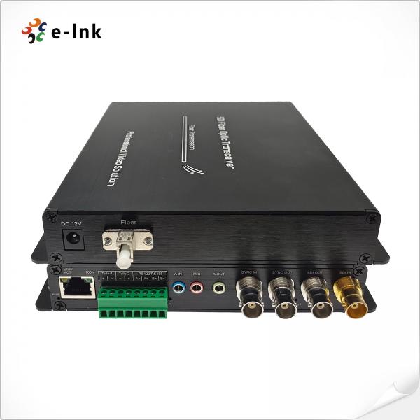 Quality BIDI 3G-SDI Converter With 100M Ethernet RS422 Tally Analog Tri-Level Sync Audio for sale