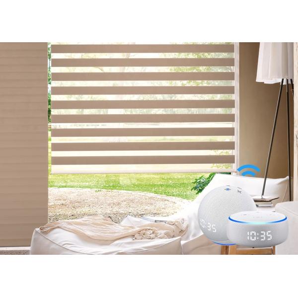 Quality Durable Electric Zebra Blind Curtain Automatic For Office Hotel for sale