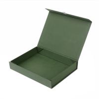 China Green Magnetic Paper Gift Box Custom Logo / Foldable Cardboard Boxes factory
