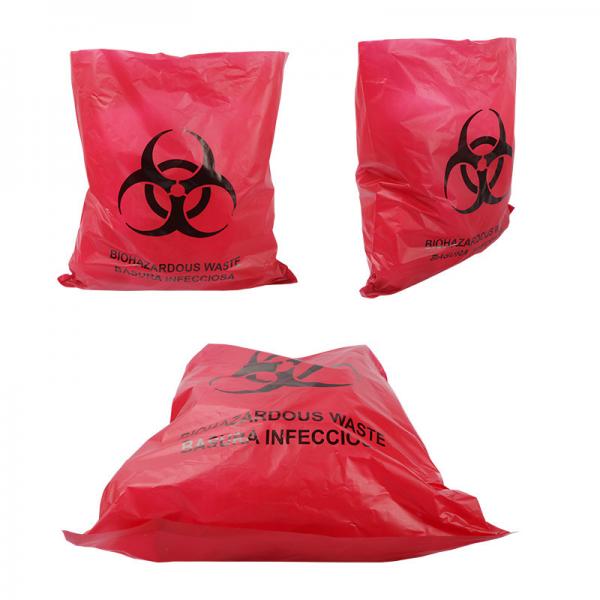 Quality Large Plastic Autoclave Biohazard Garbage Bag Gravure Printing for sale