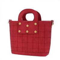 China Red and gray pu Handbag ladies Fashion handbags bolsas femininas bolsas para dama factory