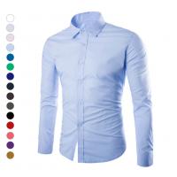 China White Embroidered Dress Shirts , Personalised Business T Shirts Patterned Cufflinks factory