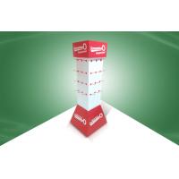 China 100% Recycled Store Red Cardboard POP POS Display Stand Floor Standing factory