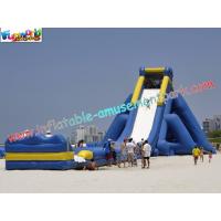 China ODM Kids Large Long 0.55mm PVC tarpaulin Commercial Inflatable Slide rentals factory