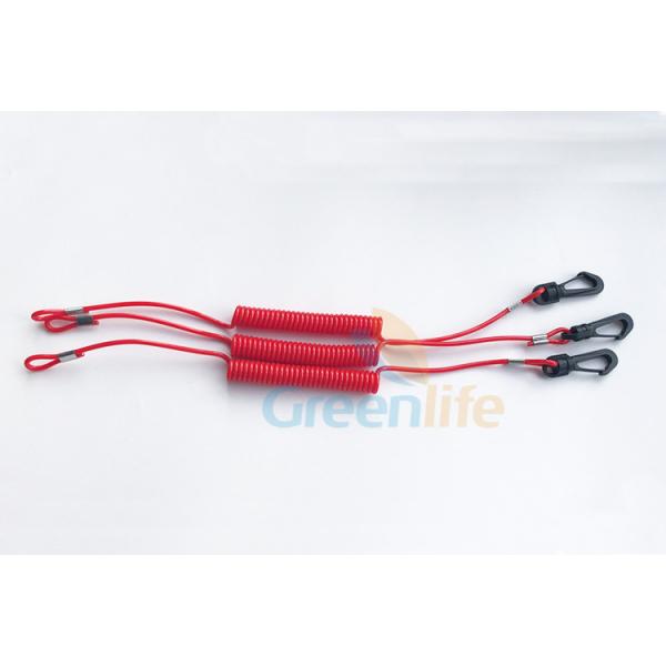 Quality Universal Red Kill Switch Cord Custom Length With Cotton Core Stop Dropping for sale