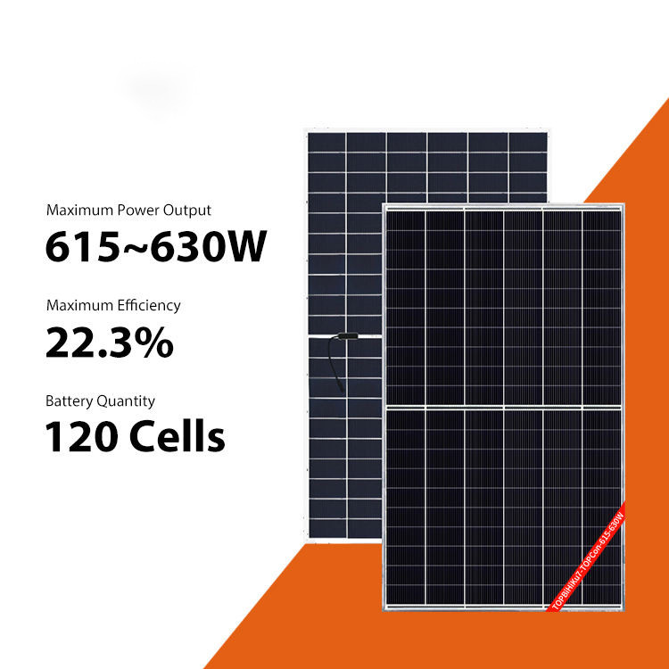 China 625W 630W Solar Photovoltaic Modules 615W 620W All Black High Efficiency Solar Panel factory