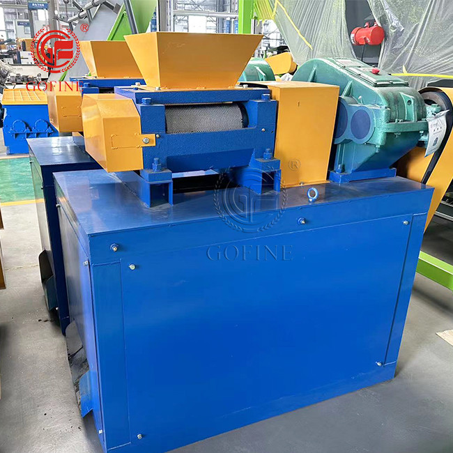 China 150mm Width double roller granulator machine 1-2T/H Ammonium Sulphate Compact Fertilizer Production Plant factory