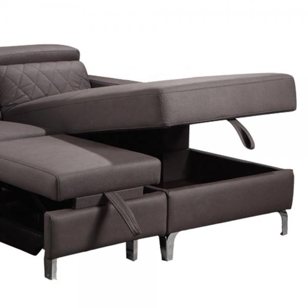 Quality Antiwear Durable L Shape Sofa Bed , Multiscene Sofa Bed And Recliner Set for sale