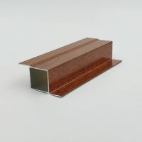 China 5.8M 5.85M 6M Wood Finish Aluminium Profiles For Kitchen Cabinet for sale